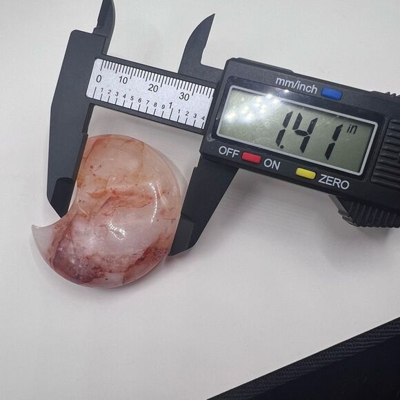 Fire Quartz Crystal Crescent Moon (6)‎ - Picture 9 of 11